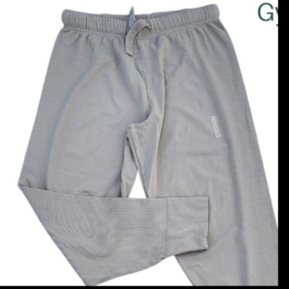 Gymshark Jogger Lounge Tan Stretch Pant Gym Workout Yoga Athletic Women Medium M - Picture 2 of 9